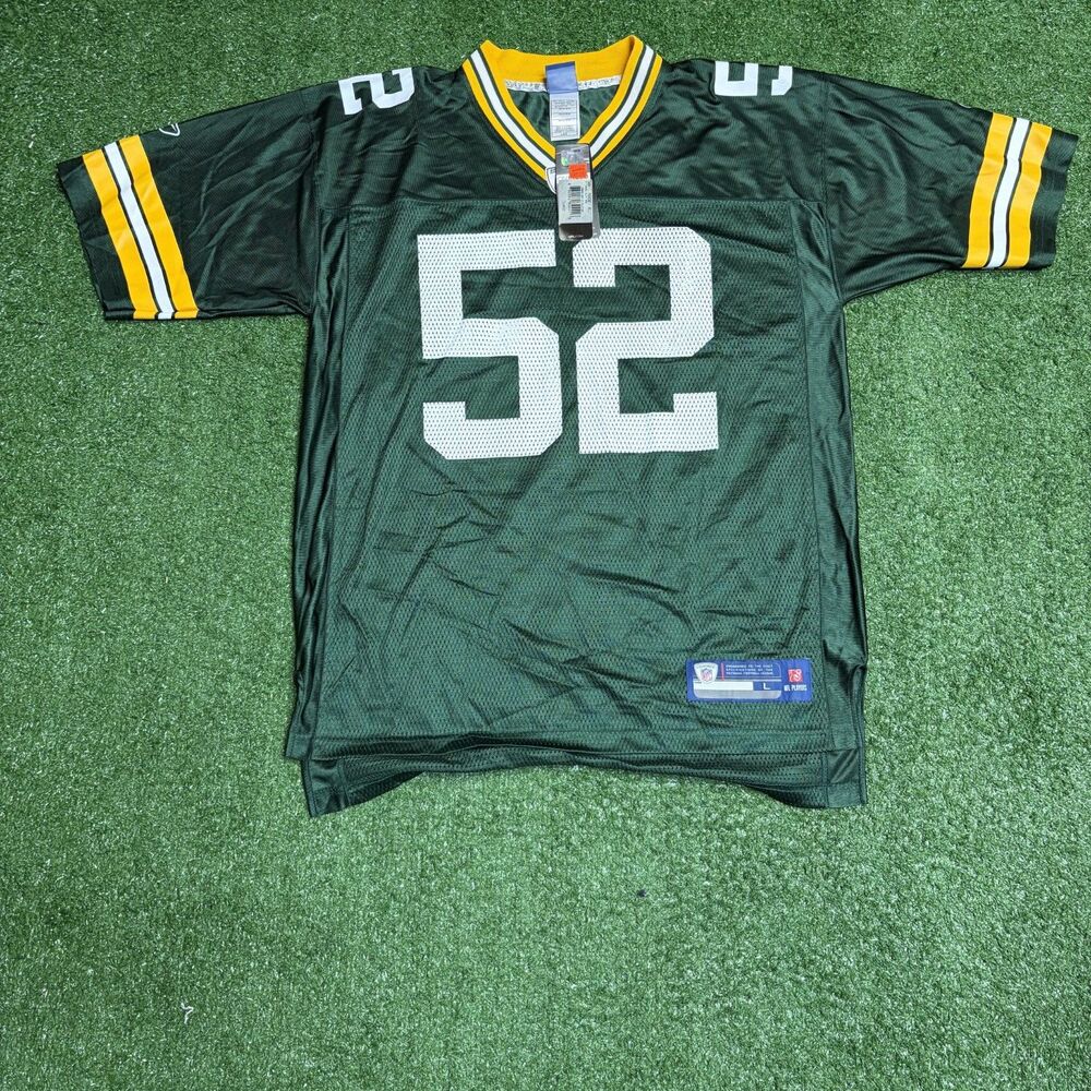 Reebok Green Bay Packers Jersey Men’s Large NFL Football Team Apparel